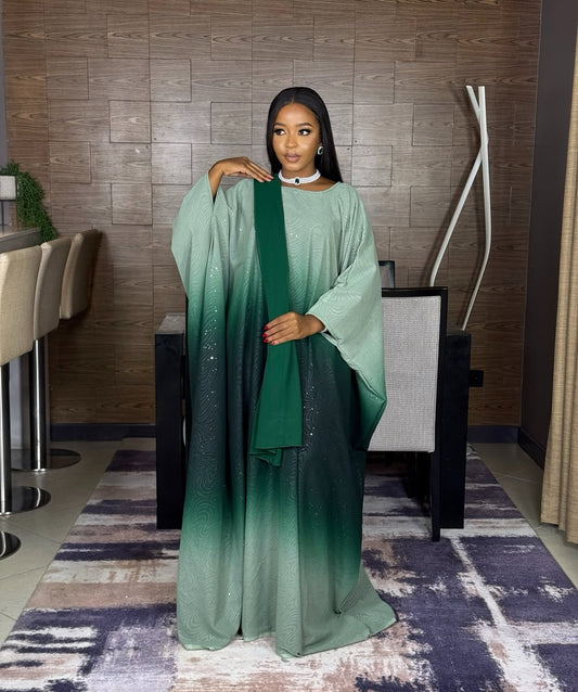 Blue and green Abayas